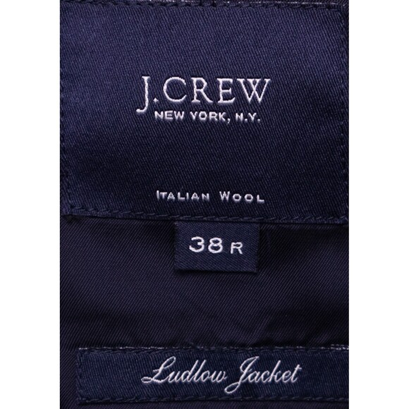 J Crew Ludlow Blazer Men's Gray 2 Button Italian Wool Sport Jacket Sz 38R - Picture 12 of 13